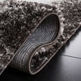 thumbnail image 5 of SAFAVIEH Berber Zinnia Abstract Shag Area Rug, 7' x 7' Round, Dark Grey/Grey, 5 of 8