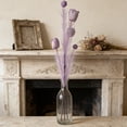 thumbnail image 6 of Long Stems Artificial Flowers for Tall Vase Sweet Color Tulip and Foam Ball Cuttings Bloom Accent Feathery Texture Decor for Desktop Mantel, 6 of 7