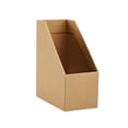thumbnail image 3 of Elegant Foldable Multi-Layer Genuine Leather Paper Storage Cabinet - A4 Document Organizer with Book-Stand Design, Durable Desktop Solution for Office & Home, Medium Size in Natural Wood Tone, 3 of 6