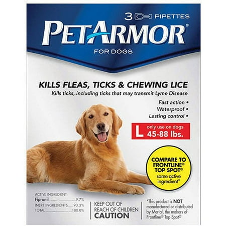 PetArmor Flea & Tick Protection for Large Dogs, 3 Monthly Doses