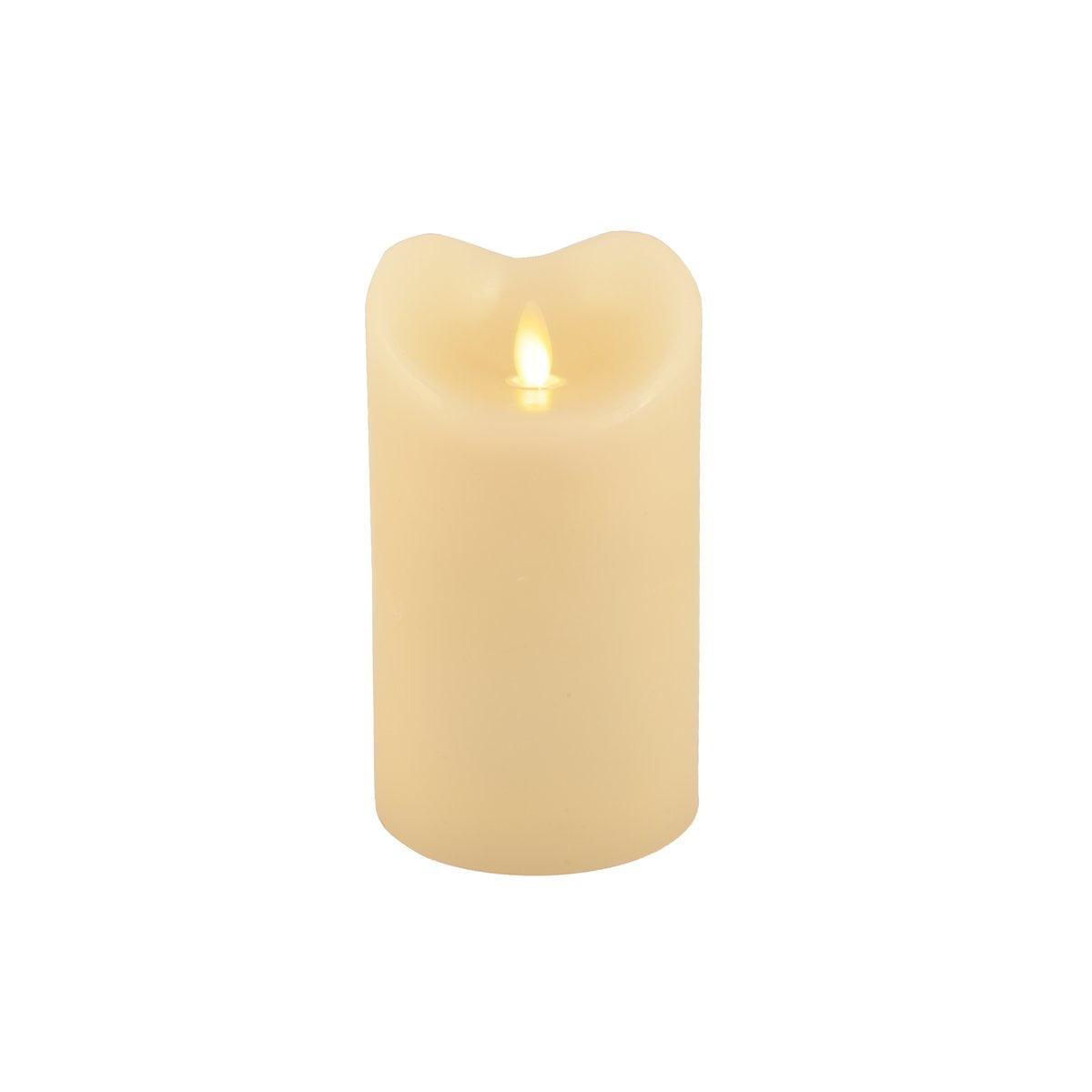 Ivory 3" x 5" Solare 3D Virtual Flame Candle