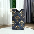 thumbnail image 6 of Yayeee Freestanding Laundry Hamper with Handle Collapsible Large Storage Basket for Clothes, Blue Art Pattern, 6 of 7
