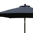 thumbnail image 5 of Four Seasons Courtyard Canmore 9 Foot Outdoor Patio Market Umbrella, Gray, 5 of 6