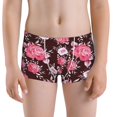 thumbnail image 5 of Yiaed Rose Flowers Print Boys' Boxer Briefs Cotton Casual Stretch Comfort Boys Boxers - Kids Boxer Briefs Underwear for Boys (6-18)-Small, 5 of 5