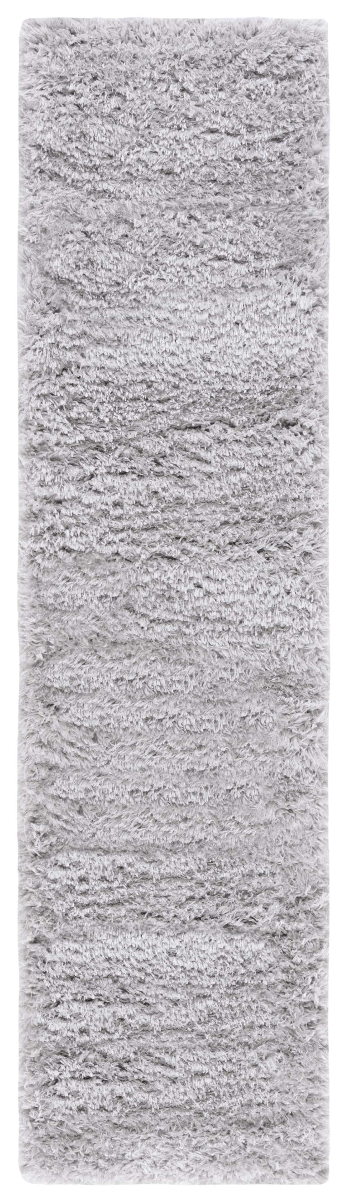 Safavieh Flokati Augustin Solid Shag Runner Rug, Silver, 2'3" x 8'