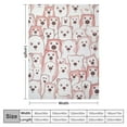 thumbnail image 4 of Nawypu Polar Bear Throws - Soft Fuzzy Plush Blanket Throw for Kids, Boys &amp; Girls - Flannel Blankets for Couch, Travel - Pink Cute Blanket Gift, 4 of 6
