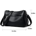 thumbnail image 2 of Women's Leather Messenger Bag Small Crossbody Purse Stylish Shoulder Handbag for Ladies, 2 of 6