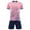 Pink, variant on Hansber Boys Quick Dry Basketball Soccer Jerseys Outfit Loose Athletic Short Sleeve Shirt and Shorts Turquoise XXS