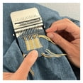 thumbnail image 2 of Knit Patch Kit,Mini Patchmaker Loom for Beginners,Small Darning Loom Speedweve Type Weave Tool, 2 of 6
