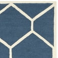 thumbnail image 4 of SAFAVIEH Cambridge Juan Geometric Wool Area Rug, Navy Blue/Ivory, 9' x 12', 4 of 6