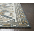 thumbnail image 3 of Gatney Rugs Frost Area Rug SU489A Gray Angled Blocks 8' x 8' Round, 3 of 3