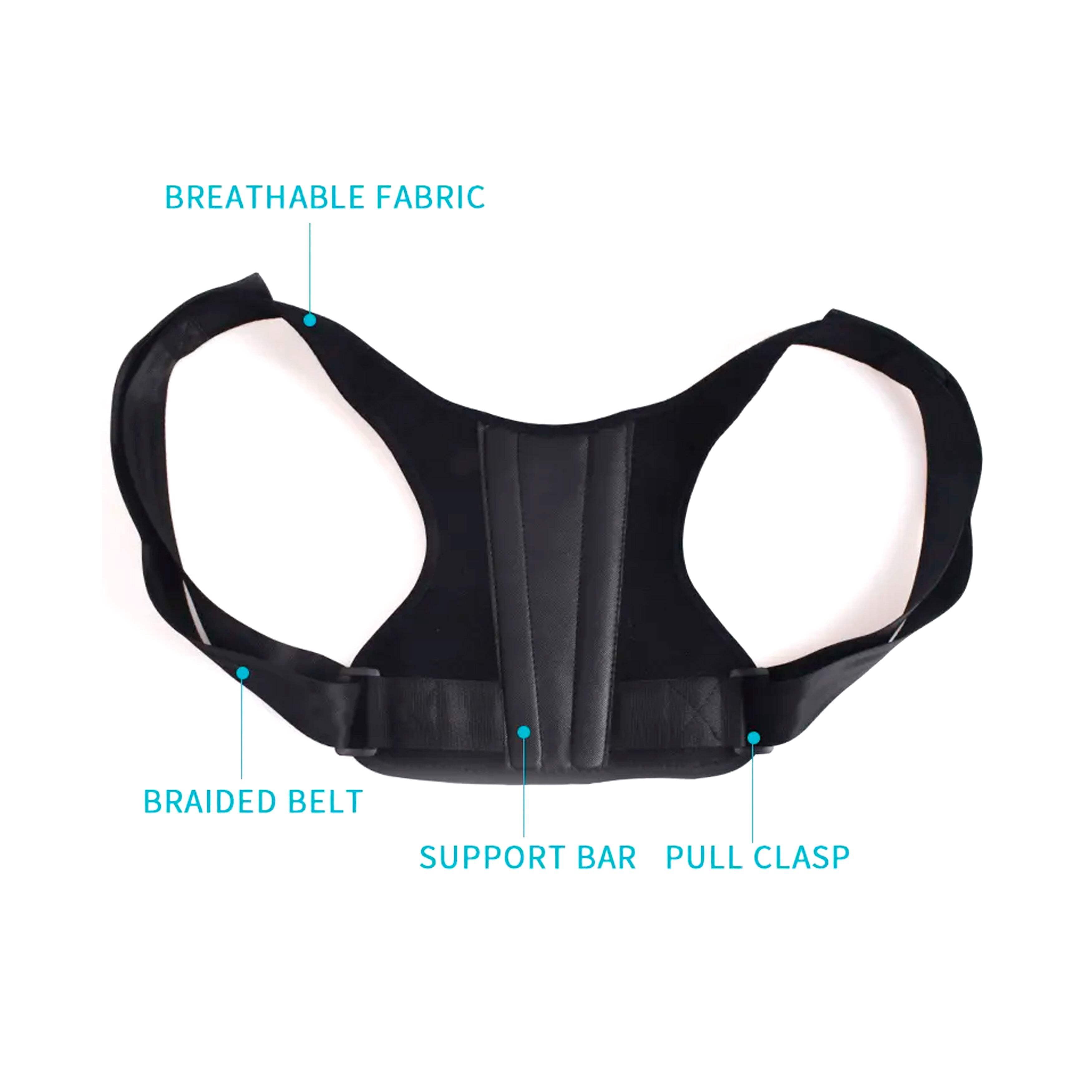 Adjustable Posture Corrector With Back Support Bar  Breathable Upper Back Brace