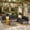 Black, variant on XIZZI 7-Piece Outdoor Sectional Furniture Sets, Patio Conversation Set with Cushions and Coffee Table, All-Weather Patio sets for Backyard, Garden,Dark Gray
