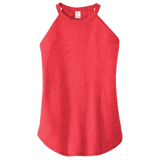 Gravity Threads Womens Rocker Halter Tank Top - Red Frost - 2X-Large