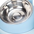 thumbnail image 3 of Juego de cuencos de comida y agua para gatos, alimentación lenta, agua potable automática y cuenco de comida para gatos para cachorros, gatitos y conejos, 3 of 8