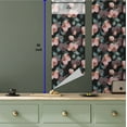 thumbnail image 5 of Ambesonne Floral Peel & Stick Wallpaper for Home, Red Flowers Gold Lines Art, 13"x36", Pale Ruby and Dark Sea Green, 5 of 5