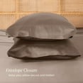 thumbnail image 5 of Bare Home Bamboo Pillowcases Set (2-pack) - Made from Rayon Fibers -  Soft, Cooling & Breathable - King, Taupe, 5 of 8