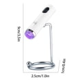 thumbnail image 3 of Handheld UV Light for Gel Nails with Stand, Mini UV Nail Lamp, Mini Portable Cordless Nail Lamp with LCD Display, Eye-Protective Cover, Flash Curing for Glue, 3 of 8