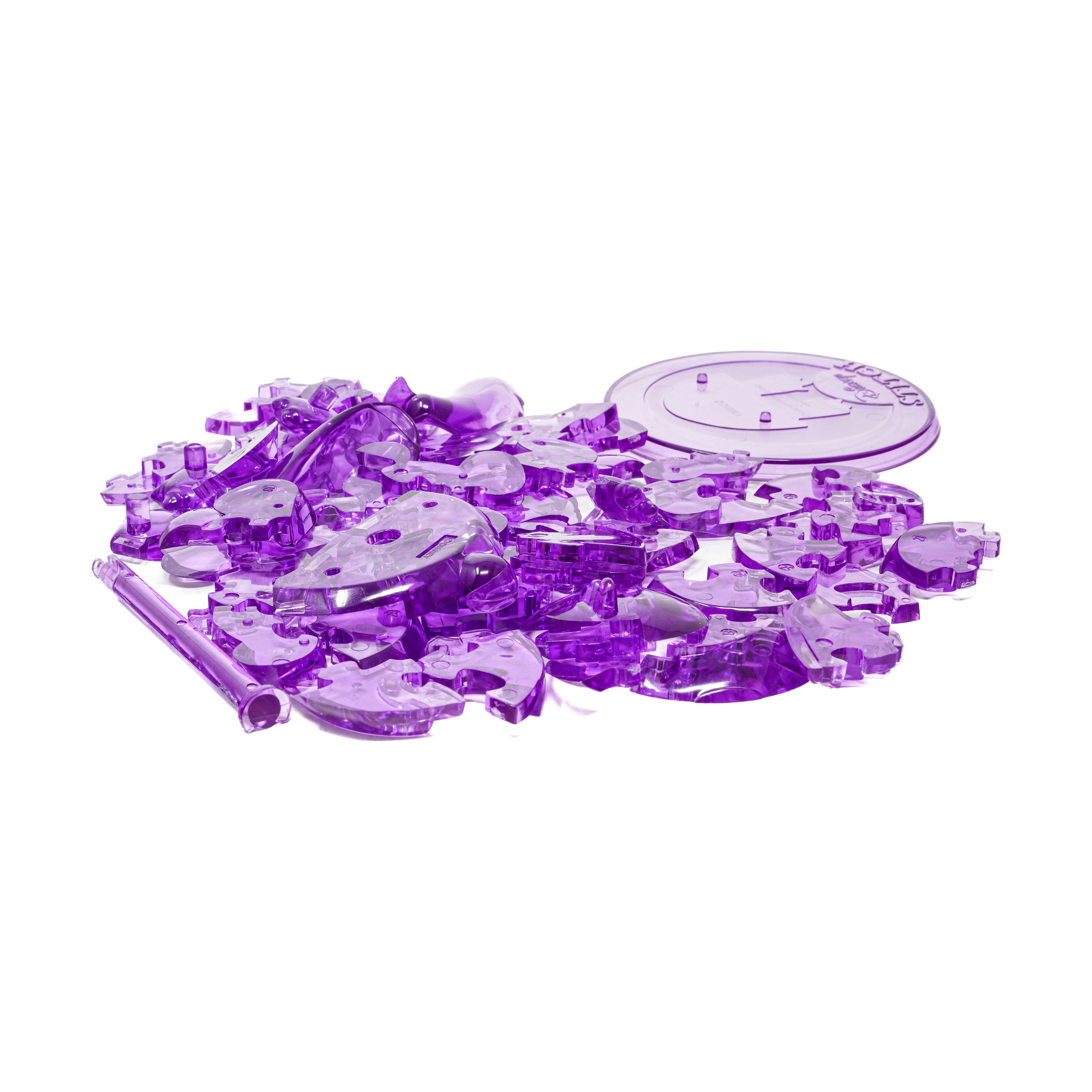AreYouGame.com 3D Crystal Puzzle - Disney Stitch (Purple): 43 Pcs