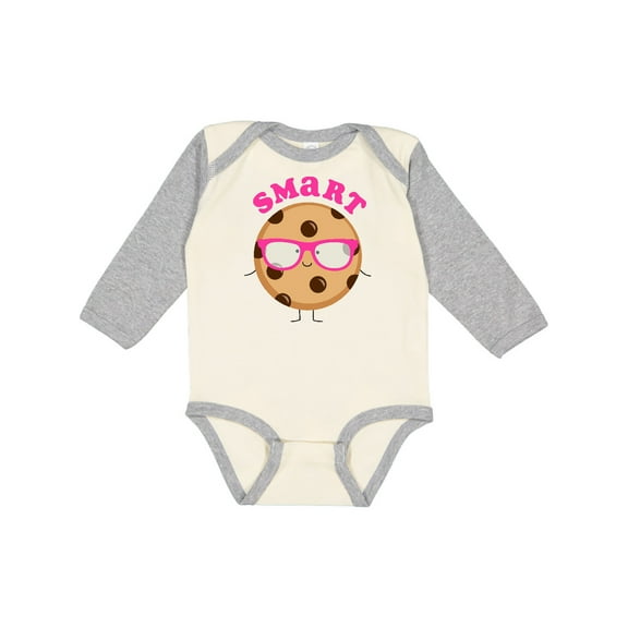 Inktastic Smart Cookie Girls Long Sleeve Baby Bodysuit