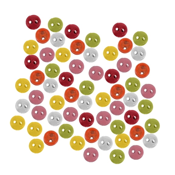 LEORX 100pcs Small Buttons Assorted Color for Installation and Removal with Doll Coats