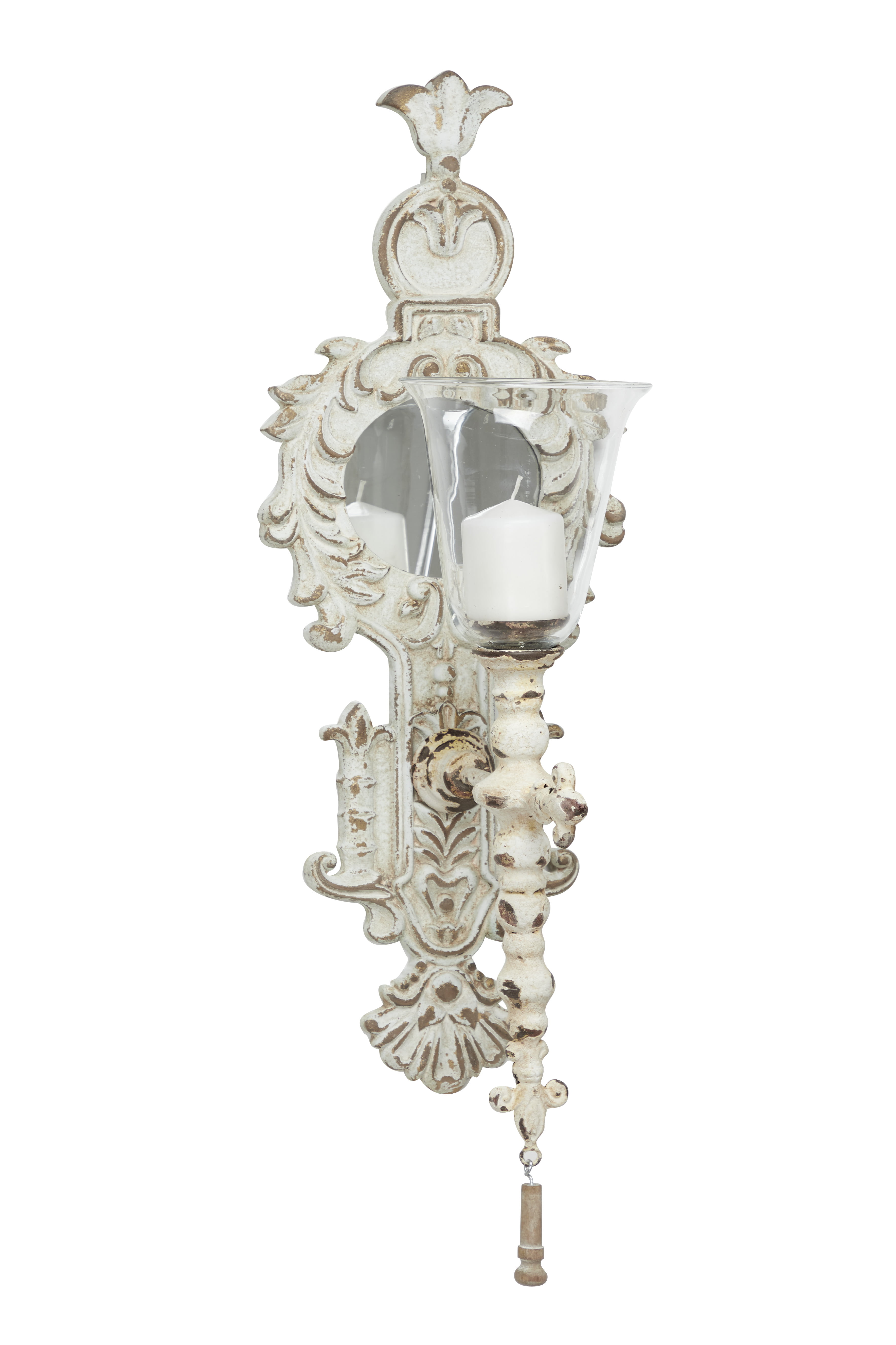 2 PACK Kirsch Decorative Sconce Stone Soft Whitewash Ivory Victorian Style 