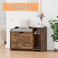 thumbnail image 5 of OUTGOODS Hidden Cat Litter Box Furniture, Fir Wood Enclosure Cabinet w/ Storage, 5 of 8