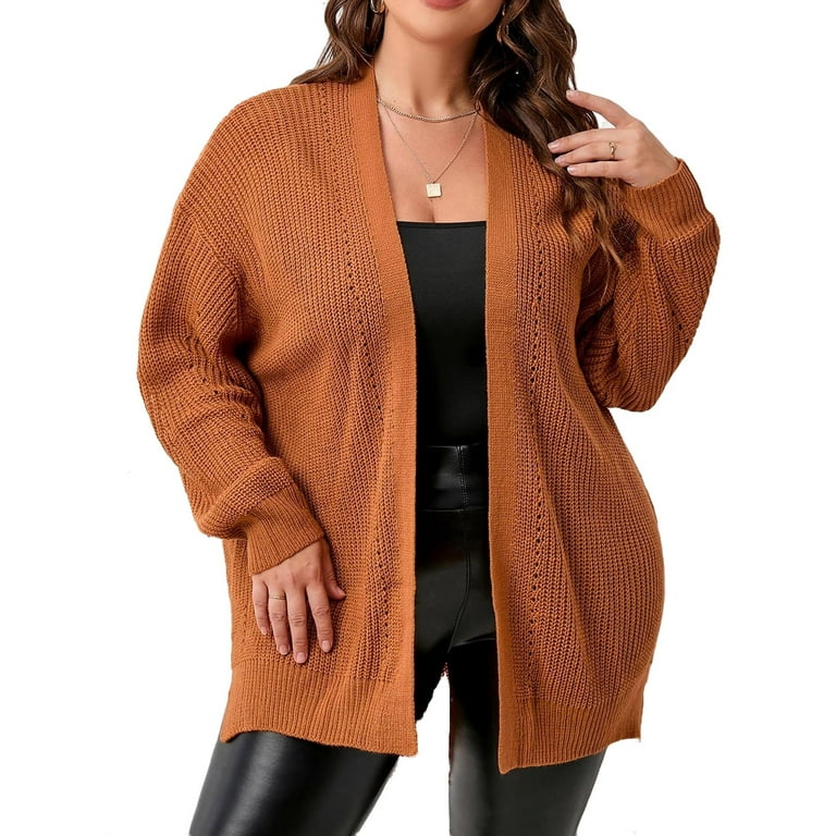 Plus size cheap cardigans walmart