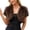 Coffee, variant on Faux Furry Shrug Open Front for Women Short Caplet Bolero Fluffy Cropped Shawl Wrap Jacket for Wedding Party Evening