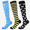 Blue Black, variant on 3 Pairs Copper Compression Socks for Women & Men Circulation 15-20 mmhg - Better Blood Flow, Swelling, Best Support for Medical, Running, Nursing