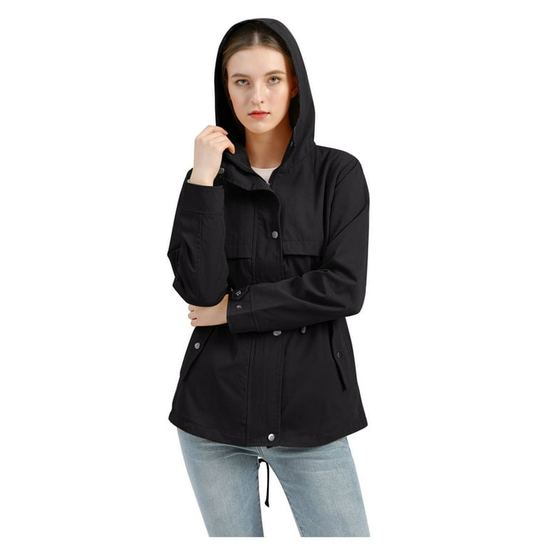 Womens black walking coat discount