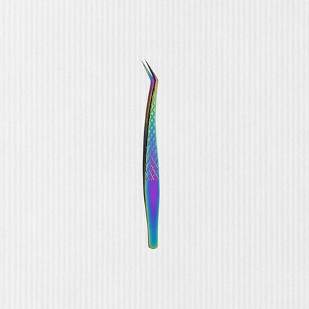 1pc 45 Degree Curved Slanted Pointed Eyelash Extension Tweezers