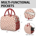 thumbnail image 6 of Lunch Bag Lunch Box for Women Reusable Insulated Lunch Bags,Water-Resistant Tropical Watermelon Fruit Cooler Lunch Tote Bag, Large Capacity for Work Travel Picnic, 6 of 6