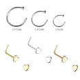 thumbnail image 4 of 14-Piece Nose Piercing Kit - 6 Nose Piercing Jewelry, Gloves, Needles + More, 4 of 7