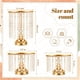 thumbnail image 2 of Soporte para tartas Bokon Crystal Gold Metal, 6 unidades, para bodas, 2 of 6