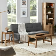 Mainstays Traditional 5 Shelf Bookcase with Doors, Weathered Oak Finish