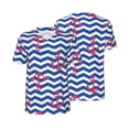 thumbnail image 3 of Daiia Nautical Anchors Mens Baseball Jersey Button Down Shirts Short Sleeve Sports Uniforms-XX-Large, 3 of 9