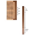 thumbnail image 2 of Pemberly Row Walnut Brown Bayur Wood Queen Headboard with Rope Webbing, 2 of 8
