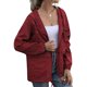 thumbnail image 2 of Impermeables para Mujer, Impermeables, Resistentes Al Viento, Ajustables, con Capucha y Bolsillos. Vino Tinto S, 2 of 9