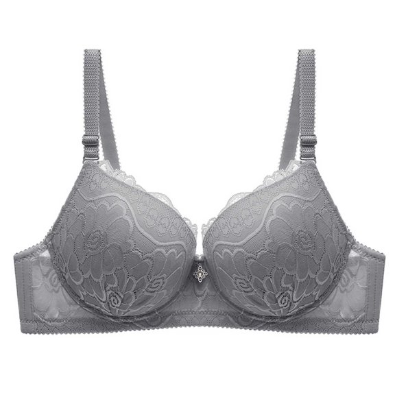 Zpanxa Wireless Everyday Bra for Women Adjustable Straps Push Up Support Thin Comfort Lightly Lined Full Coverage T-Shirt Bra Breathable