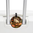 thumbnail image 3 of Hedgehog 2pcs PU Leather Round Bag Tags with Privacy Cover and Name ID Tag - Suitcase Tags for Travel Luggage, Handbags, Backpacks, School Bags, 3 of 6