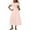 A-Beige, variant on Womens Summer Long Maxi Dress V Neck Short Sleeve Elastic Waist Tiered Ruffle Sun Dress Casual Loose Beach Boho Dress with Pockets