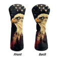 thumbnail image 5 of Uorisanigo Golf Club Head Covers 3 Pieces Bald Eagle American Flag Driver Fairway Wood Hybrid Cover Wood Head Cover Waterproof PU Leather Golf Accessories for Men, 5 of 7