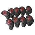 thumbnail image 4 of 9 Pieces Golf Iron Headcover Skull Putter Protector for Red, 4 of 6
