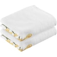thumbnail image 2 of SKYSONIC 16"x28" Face Hand Towel Set, Dragonfly Flowers Cotton Washcloths, Quick-Dry Highly Absorbent Bath Towels 2 PCS for Bathroom Ktichen Travel SPA Gym, 2 of 7