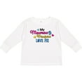thumbnail image 3 of Inktastic My Mawmaw and Pawpaw Love me with Hearts Boys or Girls Long Sleeve Toddler T-Shirt, 3 of 5