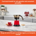 thumbnail image 3 of IMUSA 6 or 3cup Electric Espresso Maker, Red, 3 of 6