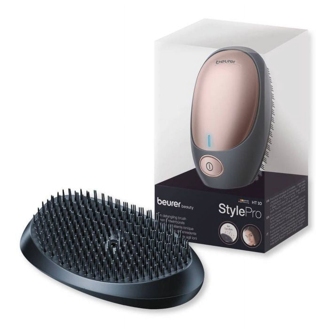 Beurer Electric Detangling Hair Brush, Ion Technology, Straightens Frizzy  Hair, Soft Acrylic Bristles, HT10