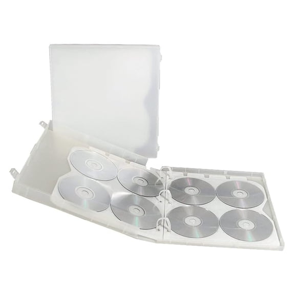 80 Disc Binder - Clear DVD CD Storage Case - Archival Safe Polypropylene - Media Organizer for Movies, Music, Data - 3 Ring Binder