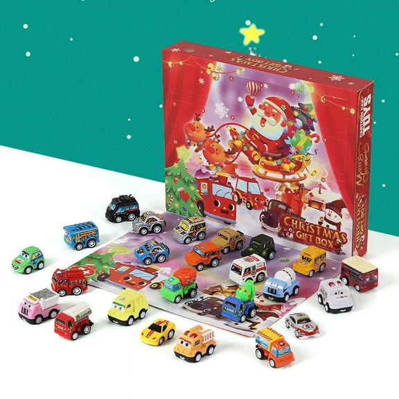 Christmas Countdown Calendar Surprise Unwrapping Toys Set Boomerang Inertia Car Toys Gift Set, Christmas Advent Calendar 2024, Christmas Surprise Box Gift Box